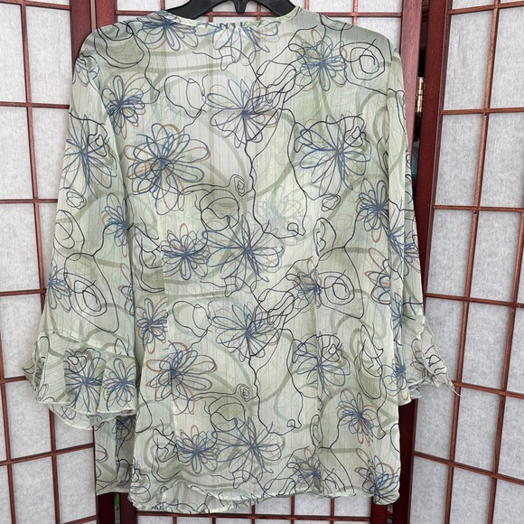 Dress Barn Sheer Blouse, size XL - Picture 9 of 11